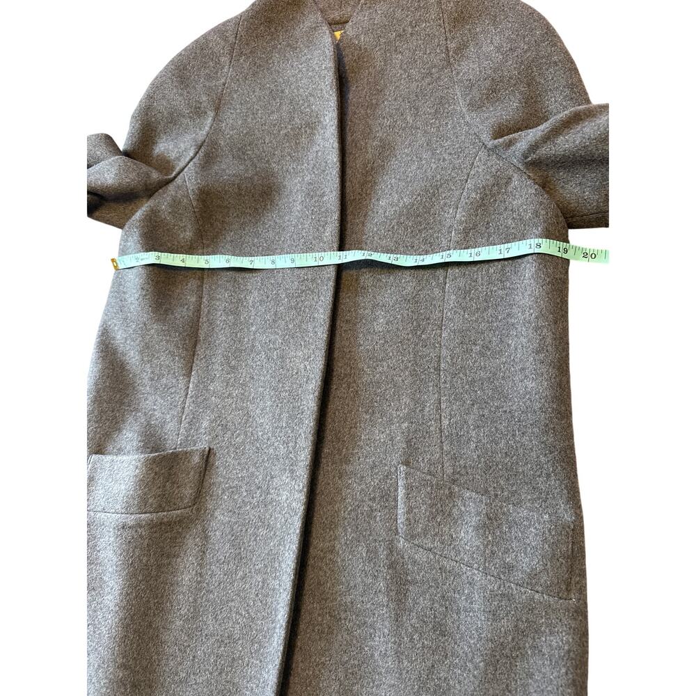 Katherine Kelly Cashmere Caccon Coat Gray 8 - Picture 10 of 13